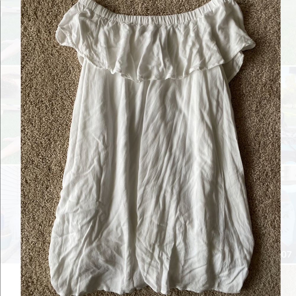 Forever 21 off the shoulder white dress